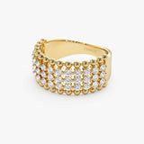 14k Floating Diamond Bubble Band Ferkos Fine Jewelry