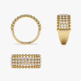 14k Floating Diamond Bubble Band Ferkos Fine Jewelry