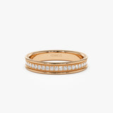 14k Milgran Full Eternity Diamond Ring 14K Rose Gold Ferkos Fine Jewelry