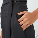 14k Cross Over Graduated Diamond Wrap Ring Ferkos Fine Jewelry