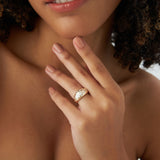 14k Gold Flush Setting Cluster Dome Ring Ferkos Fine Jewelry