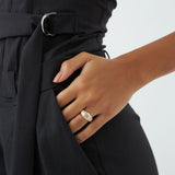 14k Gold Flush Setting Cluster Dome Ring Ferkos Fine Jewelry