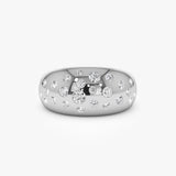 14k Gold Flush Setting Cluster Dome Ring Ferkos Fine Jewelry