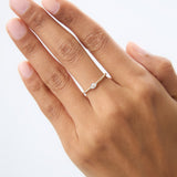 14kt Bezel Marquise Diamond Rope ring FERKOS FJ