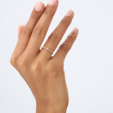 14K Gold Beaded Solitaire Diamond Bezel Ring Ferkos Fine Jewelry