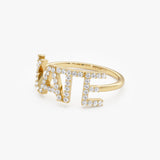 14K Diamond Personalized Name Ring Ferkos Fine Jewelry