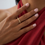 14k X O Design Diamond Wedding RIng Ferkos Fine Jewelry