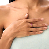 14k Oval Shaped Basket Setting Ruby Ring Ferkos Fine Jewelry