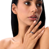 14k Oval Shaped Basket Setting Sapphire Ring Ferkos Fine Jewelry