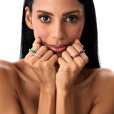 14k Oval Shaped Basket Setting Emerald Ring Ferkos Fine Jewelry