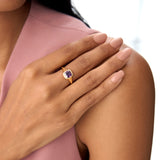 14K Asscher Cut Amethyst Signet Ring Ferkos Fine Jewelry