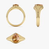 14K Pear Shaped Citrine Statement Ring Ferkos Fine Jewelry