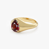 14K Pear Shaped Garnet Statement Ring Ferkos Fine Jewelry