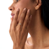 14k Bezel Set Emerald Cut Diamond Solitaire Ring Ferkos Fine Jewelry