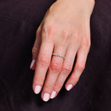 14k Diamond Eternity Bezel and Clover Ring Ferkos Fine Jewelry