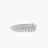 14k Leaf Inspired Diamond Wrap Ring Ferkos Fine Jewelry