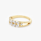 14k Diamond Leaf Style Marquise Ring Ferkos Fine Jewelry