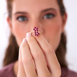 14k Ruby Flower Diamond Accent Ring Ferkos Fine Jewelry