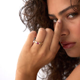 14k Ruby Oval Burnish Dome Ring Ferkos Fine Jewelry