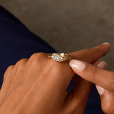 1.00 Ctw 14k Marquise Shaped Lab Grown Diamond Criss Cross Solitaire Ferkos Fine Jewelry