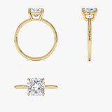 2.00 Ctw 14k Cushion Cut Lab Grown Diamond Engagement Ring - Evianne Ferkos Fine Jewelry