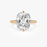 5.05 Ctw 14k Cushion Cut Lab Grown Diamond Engagement Solitaire - Seloria Ferkos Fine Jewelry