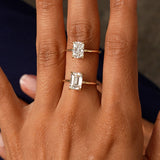 1.50 Ctw 14k Radiant Cut Lab Grown Diamond Hidden Halo Engagement Ring – Aurora Ferkos Fine Jewelry