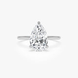 2.00 Ctw 14k Pear Shaped Lab Grown Diamond Hidden Halo Engagement Ring – Amara Ferkos Fine Jewelry