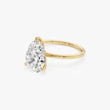 2.00 Ctw 14k Pear Shaped Lab Grown Diamond Hidden Halo Engagement Ring – Amara Ferkos Fine Jewelry