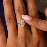 2.00 Ctw 14k Marquise Lab Grown Diamond Engagement Ring with Hidden Halo – Natalia Ferkos Fine Jewelry