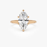 2.00 Ctw 14k Marquise Shape Prong Setting Lab Grown Diamond Engagement Ring – Verity Ferkos Fine Jewelry
