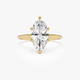 2.00 Ctw 14k Marquise Shape Prong Setting Lab Grown Diamond Engagement Ring – Verity 14k Gold Ferkos Fine Jewelry