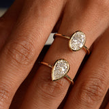 1.50 Ctw 14k Oval Shaped Bezel Setting Lab Grown Diamond Engagement Ring – Celina Ferkos Fine Jewelry
