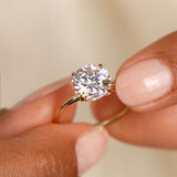 2.00 Ctw 14k Round Brilliant Prong Setting Lab Grown Diamond Engagement Ring – Rosalind Ferkos Fine Jewelry