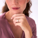 1.50 Ctw 14k Lab Grown Oval Shaped Diamond Bypass Ring - Flavia Ferkos Fine Jewelry