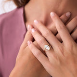 2.00 Ctw 14k Marquise Shaped Lab Grown Diamond Split Shank Engagement Ring - Carla Ferkos Fine Jewelry