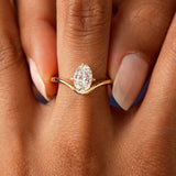 1.00 Ctw 14k Oval Cut Lab Grown Diamond Designer Setting Ring – Nerissa Ferkos Fine Jewelry