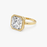 5.00ctw 14k Asscher Cut Lab Grown Diamond Engagement Ring - Ciro Ferkos Fine Jewelry