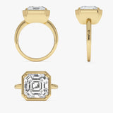 5.00ctw 14k Asscher Cut Lab Grown Diamond Engagement Ring - Ciro Ferkos Fine Jewelry