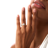 1.00 Ctw Round Lab Diamond Unique Solitaire Ring Ferkos Fine Jewelry