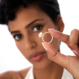 3.00 Ctw 14k Gold Oval Shape Prong Setting Engagement Ring - Vita Ferkos Fine Jewelry