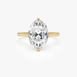 3.00 Ctw 14k Gold Oval Shape Prong Setting Engagement Ring - Vita 14k Gold Ferkos Fine Jewelry