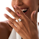 2.00ctw 14k Oval Shaped Split Shank Lab Grown Diamond Engagement Ring - Nella Ferkos Fine Jewelry