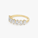 1.48ctw Emerald Cut Lab Diamond Anniversary Ring - Pina Ferkos Fine Jewelry