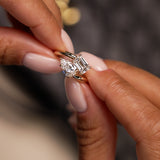2.11 Ctw 14k Lab Grown Diamond Two Stone Toi et Moi Ring - Tina Ferkos Fine Jewelry