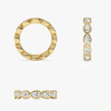 2.29 Ctw 14K Pear Lab Grown Diamond Full Eternity Band - Calia Ferkos Fine Jewelry