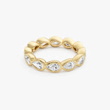 2.29 Ctw 14K Pear Lab Grown Diamond Full Eternity Band - Calia Ferkos Fine Jewelry