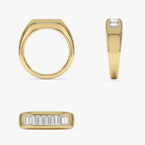14k Baguette Shaped Lab Grown Statement Diamond Ring - Nona Ferkos Fine Jewelry