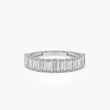 14k Unique Lab Grown Baguette Diamond Ring - Sera 14K White Gold Ferkos Fine Jewelry