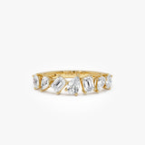 1.05 Ctw 14K Mixed Shape Lab Grown Diamond Ring - Aiko 14K Gold Ferkos Fine Jewelry